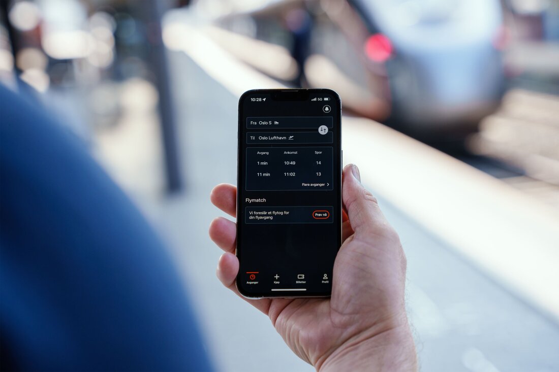Kjøp billett og se avganger i Flytogets app - flytoget.no