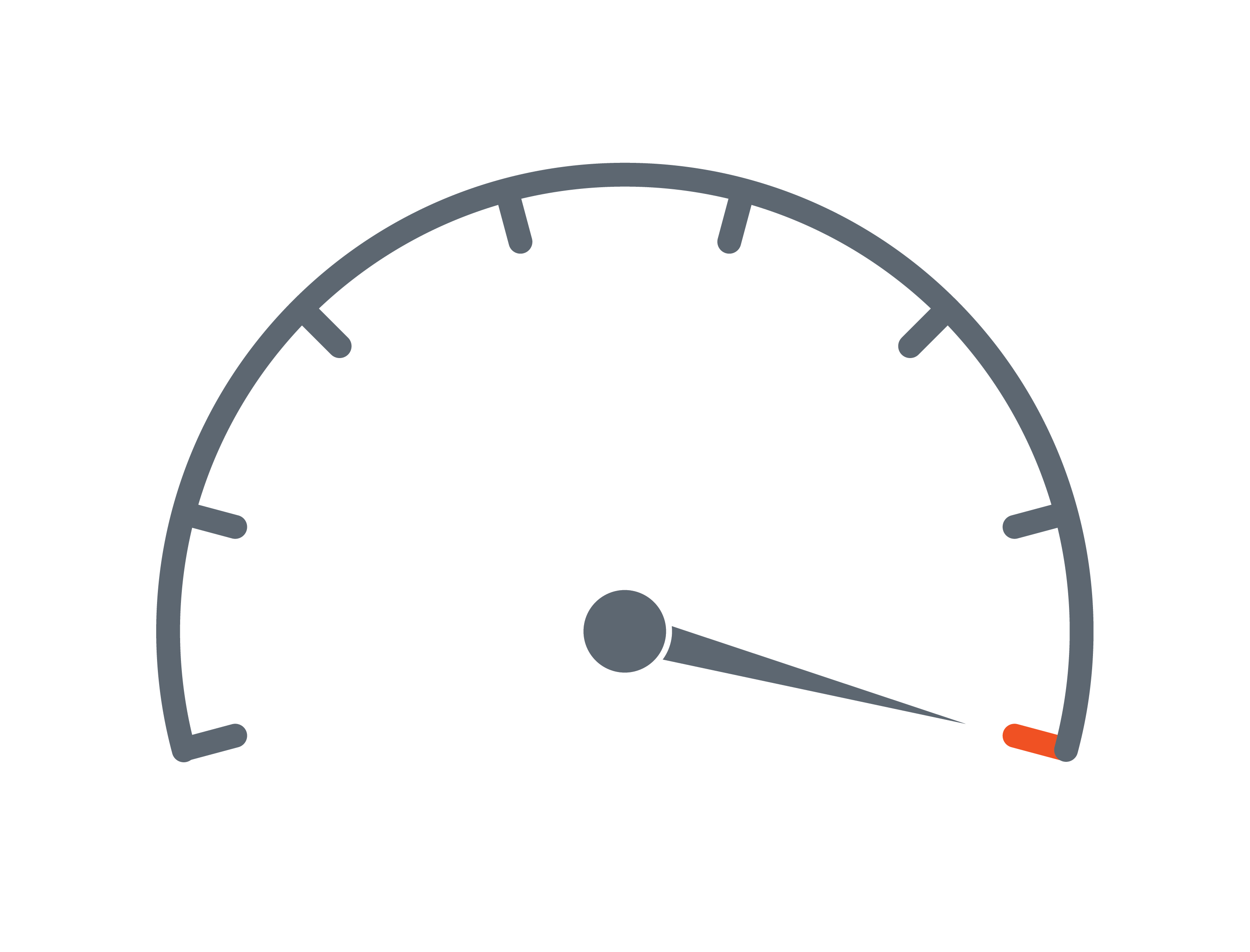 Tegning av et speedometer