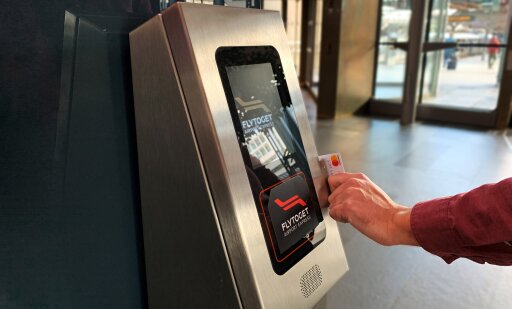 Automat for billettløse reiser hos Flytoget