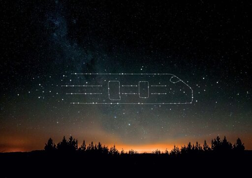 Night sky Airport Express constellation