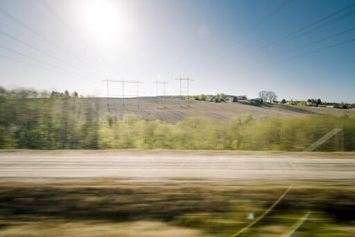 Utsikt om bord Flytoget
